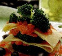 Turnulete de lasagna cu broccoli