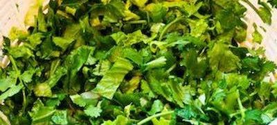 Mancare de salata verde cu iaurt