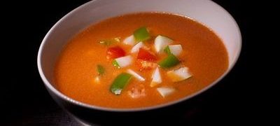 Supa gazpacho cu fructe de mare