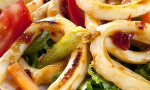 Salata de calamar cu sparanghel