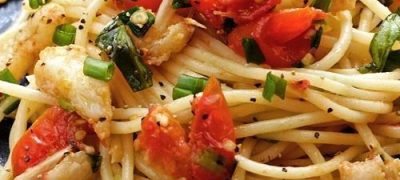 Cum se prepara spaghete cu crab, lamaie si chilli