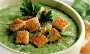 Supa de fasole verde cu sos de ou