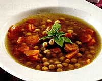 Supa deasa de naut cu cereale si legume